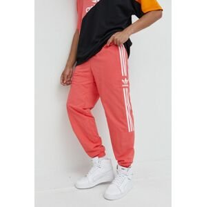 Tepláky adidas Originals Adicolor pánske, oranžová farba, jednofarebné