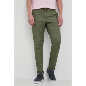 Bavlnené nohavice Polo Ralph Lauren pánske, zelená farba, rovné