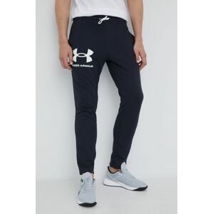 Tepláky Under Armour 1361644 pánske, čierna farba, jednofarebné