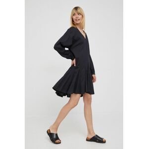 Šaty Marc O'Polo čierna farba, mini, oversize