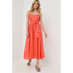 Šaty MAX&Co. oranžová farba, maxi, áčkový strih