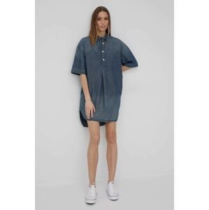 Rifľové šaty G-Star Raw mini, oversize