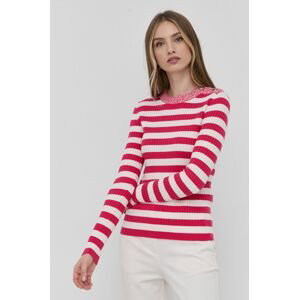 Vlnený sveter MAX&Co. dámsky, ružová farba, tenký,