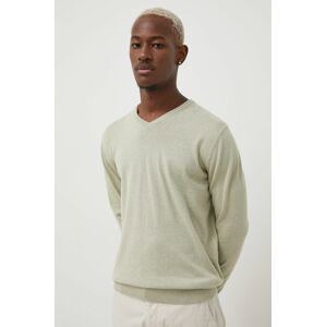 Bavlnený sveter Tom Tailor pánsky, zelená farba,