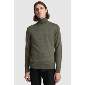 Vlnený sveter AllSaints pánsky, béžová farba