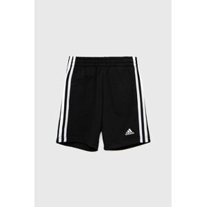 Detské krátke nohavice adidas Performance H65791 čierna farba, nastaviteľný pás