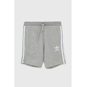 Detské krátke nohavice adidas Originals H32343 šedá farba, melanžové,