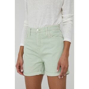 Bavlnené šortky Calvin Klein Jeans dámske, jednofarebné, vysoký pás