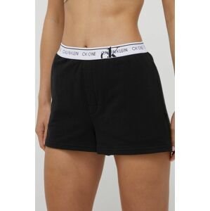 Pyžamové šortky Calvin Klein Underwear Ck One dámske, čierna farba,