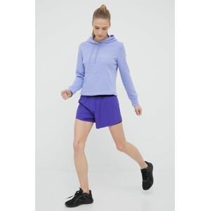 Bežecké šortky On-running Running Shorts dámske, fialová farba, jednofarebné, vysoký pás