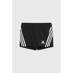 Detské krátke nohavice adidas Performance HD4344 čierna farba, s nášivkou,