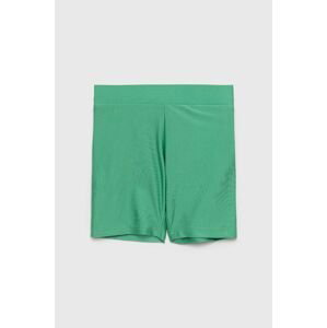 Detské krátke nohavice Kids Only zelená farba, jednofarebné,