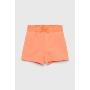 Detské krátke nohavice Name it oranžová farba, jednofarebné,
