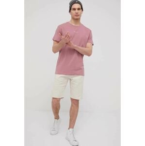 Šortky Jack & Jones pánske, béžová farba,