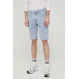 Rifľové krátke nohavice Tommy Jeans Bf6011 pánske,