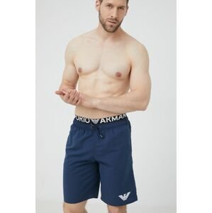 Plavkové šortky Emporio Armani Underwear tmavomodrá farba