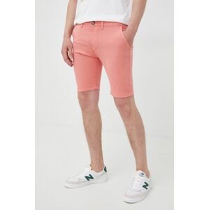 Šortky Pepe Jeans Mc Queen Short pánske, oranžová farba,