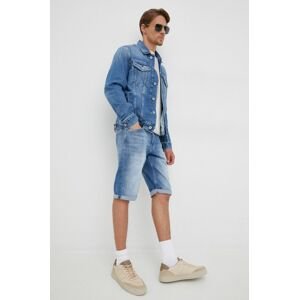 Rifľové krátke nohavice Pepe Jeans Cash Short pánske,