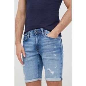 Rifľové krátke nohavice Pepe Jeans Stanley Short pánske,