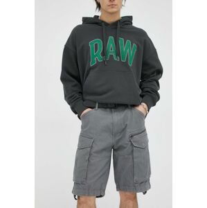Bavlnené šortky G-Star Raw pánske, šedá farba