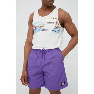 Plavkové šortky HUF fialová farba