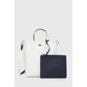 Obojstranná kabelka Lacoste béžová farba