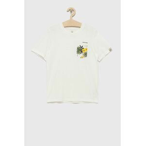 Detské bavlnené tričko Jack & Jones biela farba, vzorovaný