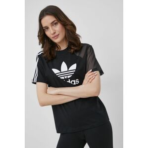 Tričko adidas Originals Adicolor HC7039 dámske, čierna farba,