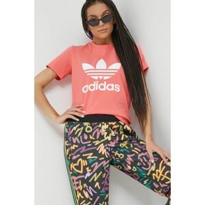 Tričko adidas Originals Adicolor dámske, ružová farba,