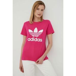 Tričko adidas Originals HG3785 dámsky, ružová farba,