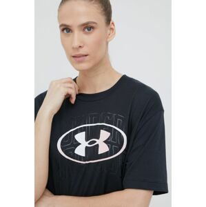 Tričko Under Armour dámsky, čierna farba,