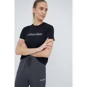 Tréningové tričko Calvin Klein Performance Ck Essentials čierna farba,