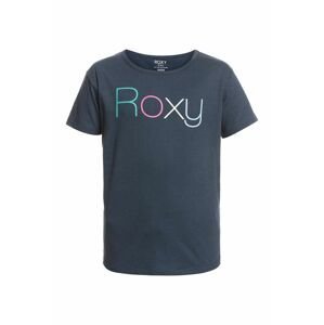 Detské bavlnené tričko Roxy tmavomodrá farba,