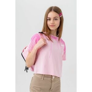 Detské bavlnené tričko Hype ružová farba,