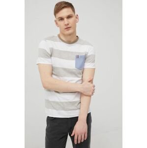 Bavlnené tričko Produkt by Jack & Jones biela farba, vzorované