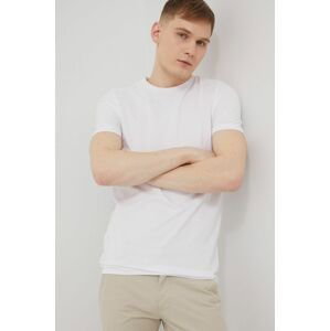 Bavlnené tričko Produkt by Jack & Jones biela farba, jednofarebné