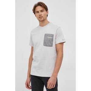 Bavlnené tričko Pepe Jeans Abner šedá farba, s potlačou