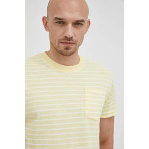 Tričko Pepe Jeans Adone pánske, žltá farba, vzorované