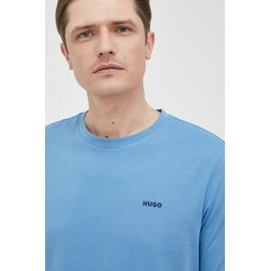 Bavlnené tričko Hugo jednofarebné