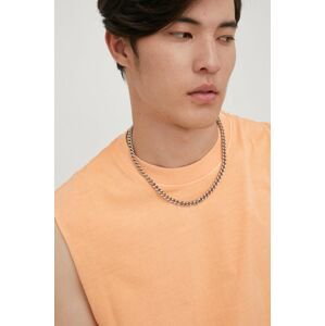 Bavlnené tričko Only & Sons oranžová farba,