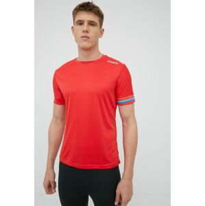 Bežecké tričko Diadora červená farba, jednofarebné