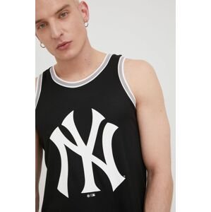 Tričko 47brand Mlb New York Yankees pánsky, čierna farba,