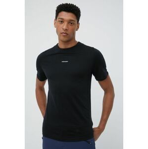 Športové tričko Icebreaker Zoneknit čierna farba, jednofarebné