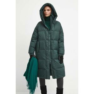 Páperový kabát Medicine zelená farba, zimný, oversize