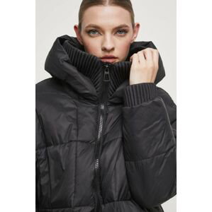 Páperový kabát Medicine čierna farba, zimný, oversize