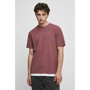 Bavlnené tričko Medicine fialová farba, jednofarebný