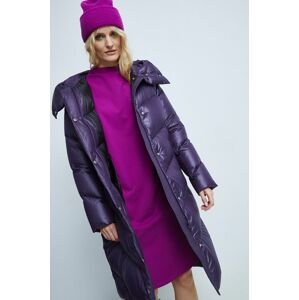 Páperový kabát Medicine fialová farba, zimný,