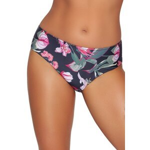 Spodný diel plaviek Ava Lingerie 167/12 Flowers Tmavomodrá S