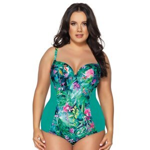 Jednodielne plavky Ava Lingerie SKJ-52 Paradise Zeleno-farebná 100C