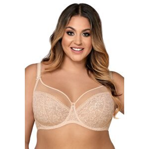 Nevystužená podprsenka Ava Lingerie 1396 Crystal Béžová 80G